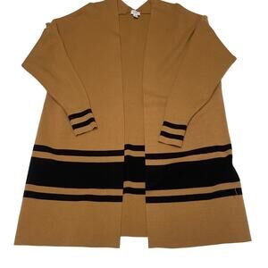 Crown & Ivy Women’s Cardigan Sweater, Gold & Black, **LOOSE THREAD**, Sz. 1X